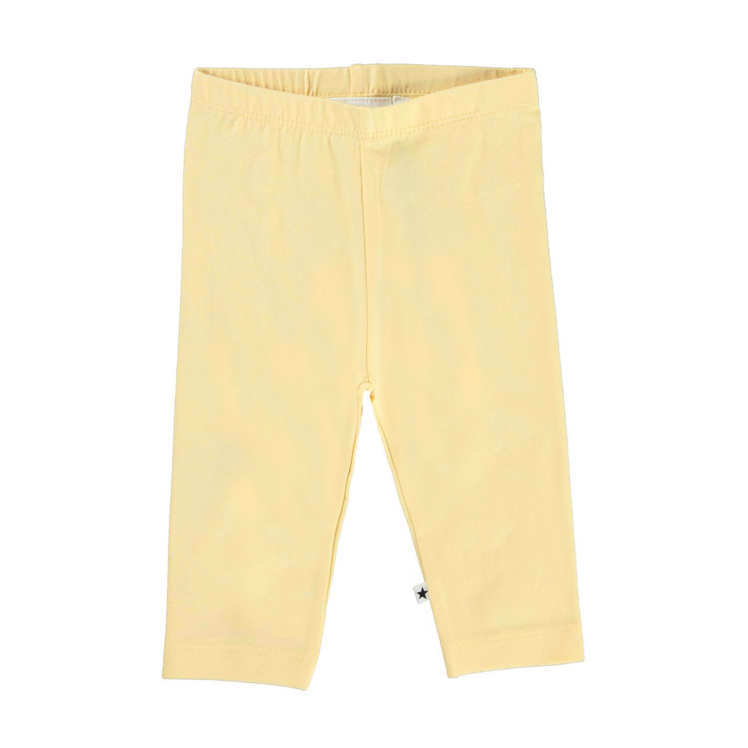 Light yellow organic baby leggings 
