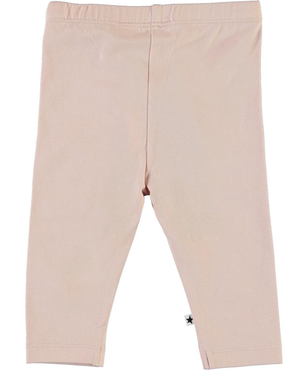 Nette solid - Petal Blush - Rose organic baby leggings 