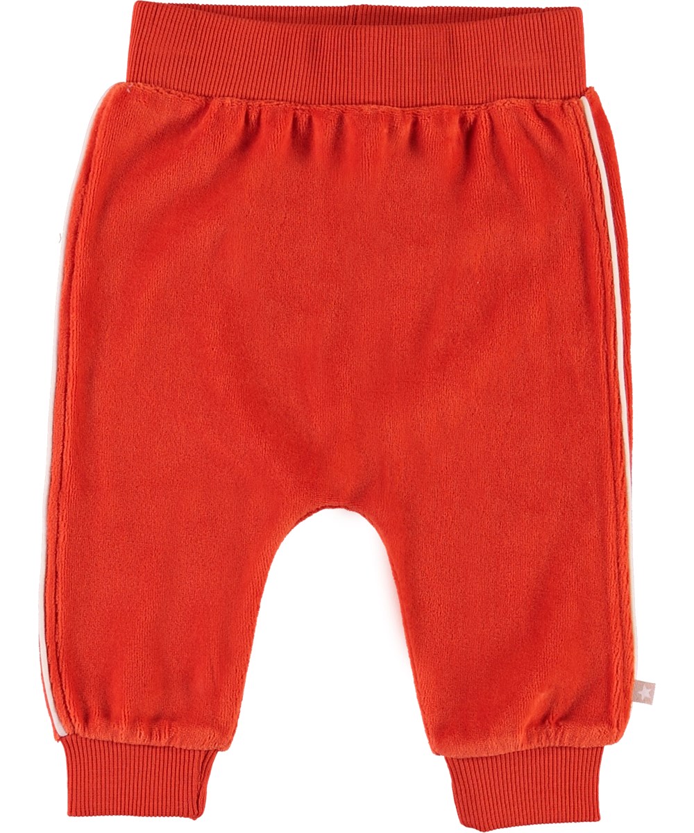 Shona - Rising Sun - Red velour trousers