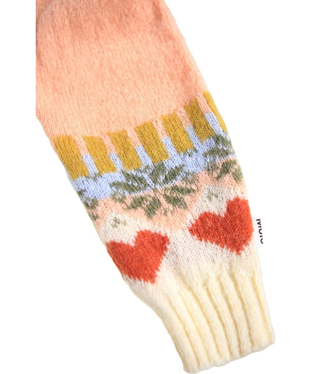 Signy - Nordic Bunny - Peach-colored pants for the llittle ones made of alpaca wool blend.