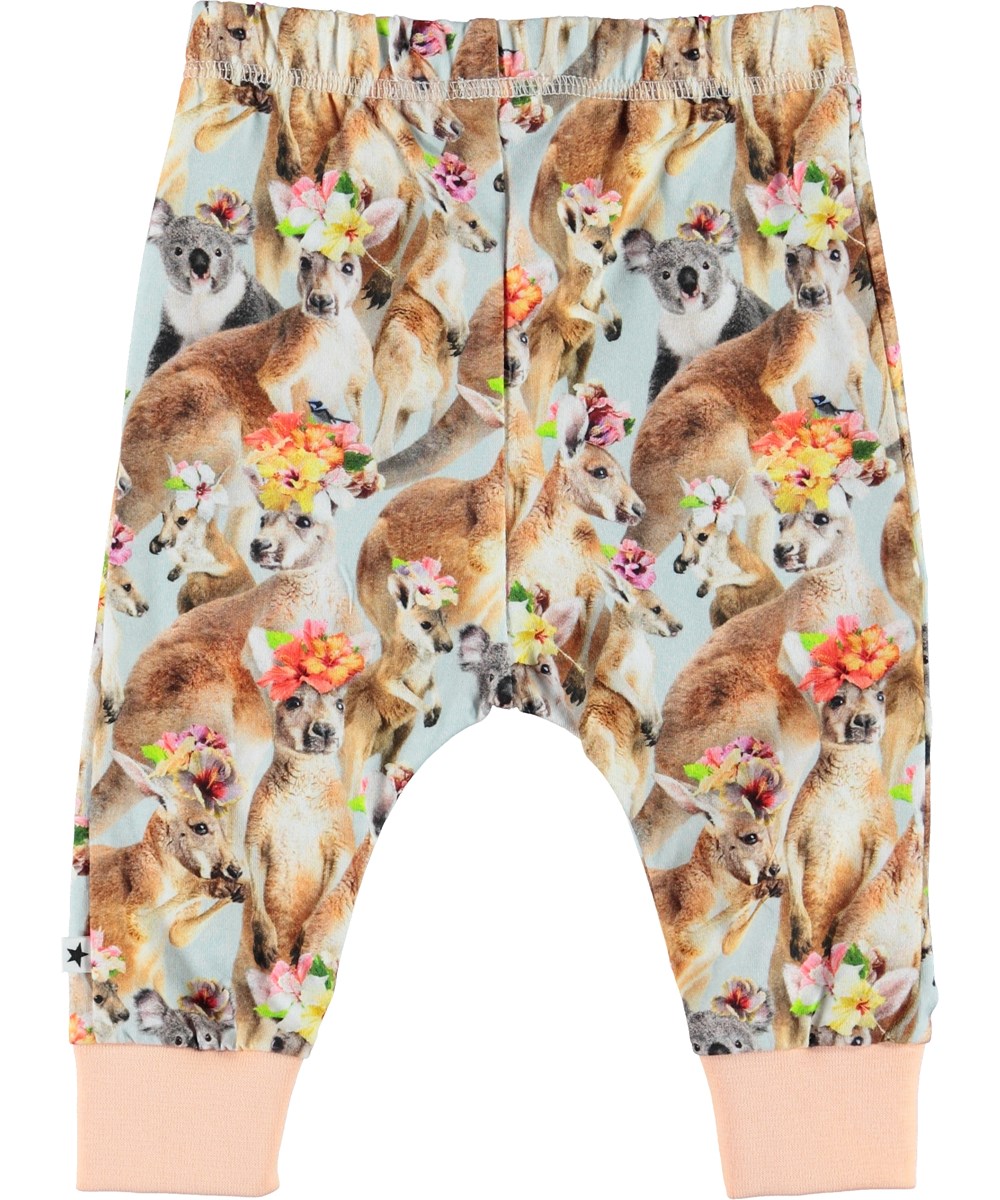 Simone - Kindred Kangaroo - Organic baby trousers with kangaroos 