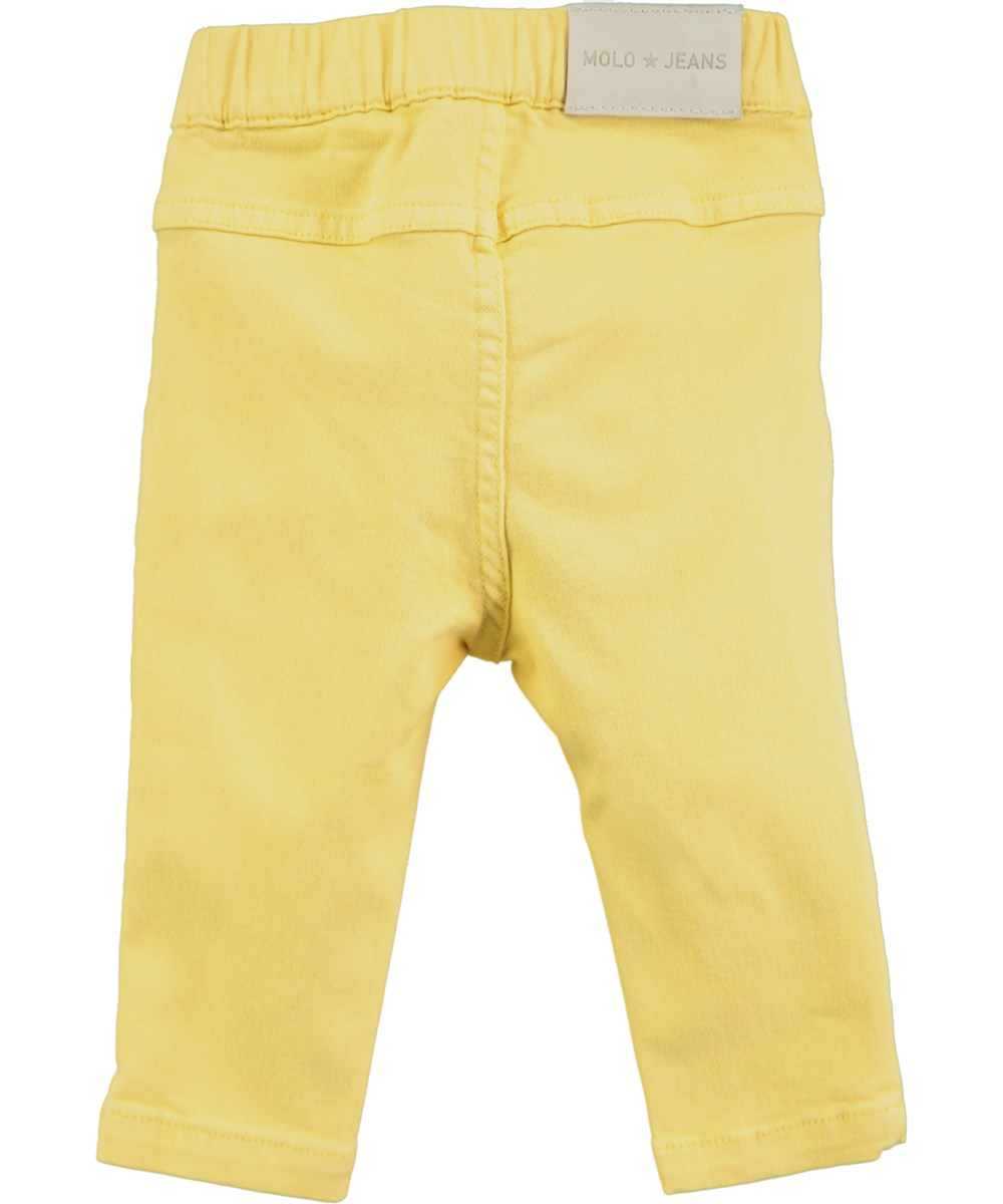 Simonetta - Raffia - Yellow baby denim jeggings