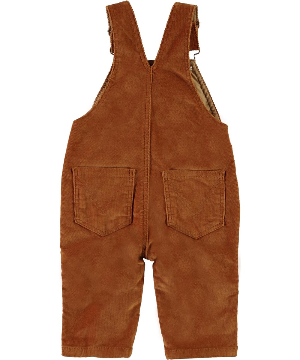 Sky - Deer - Baby dungarees in brown velour