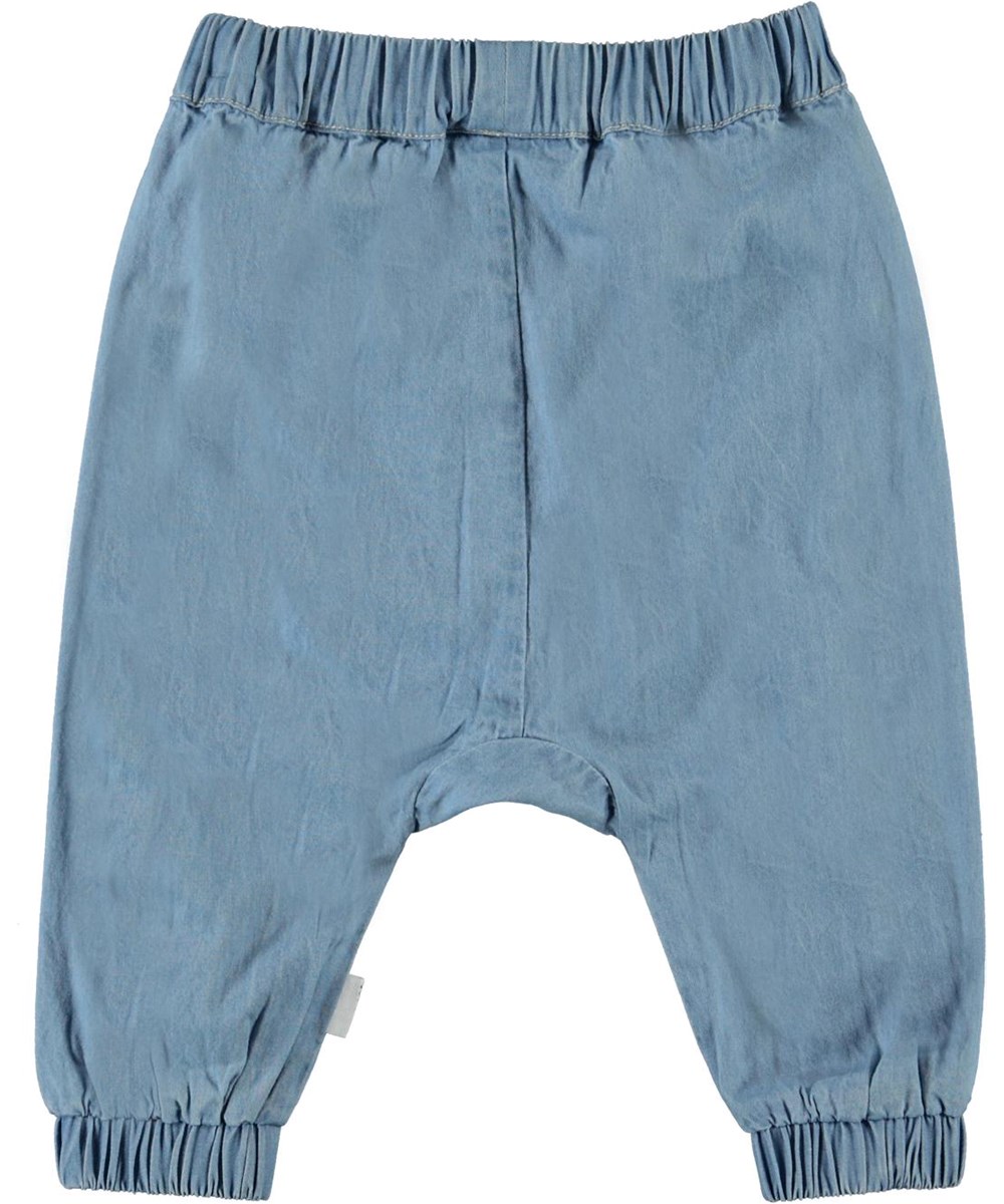 Sophia - Summer Wash Indigo - Light blue denim baby trousers