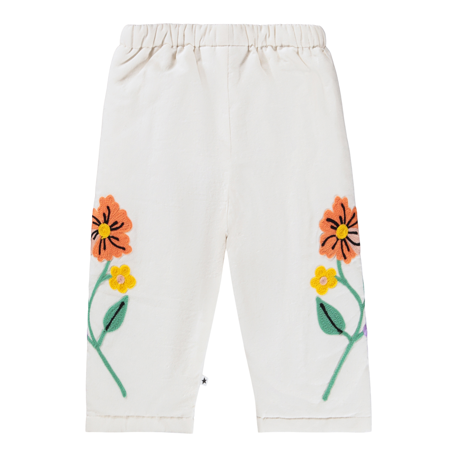 Soul - Meadow Flowers - White cotton pants for the little ones