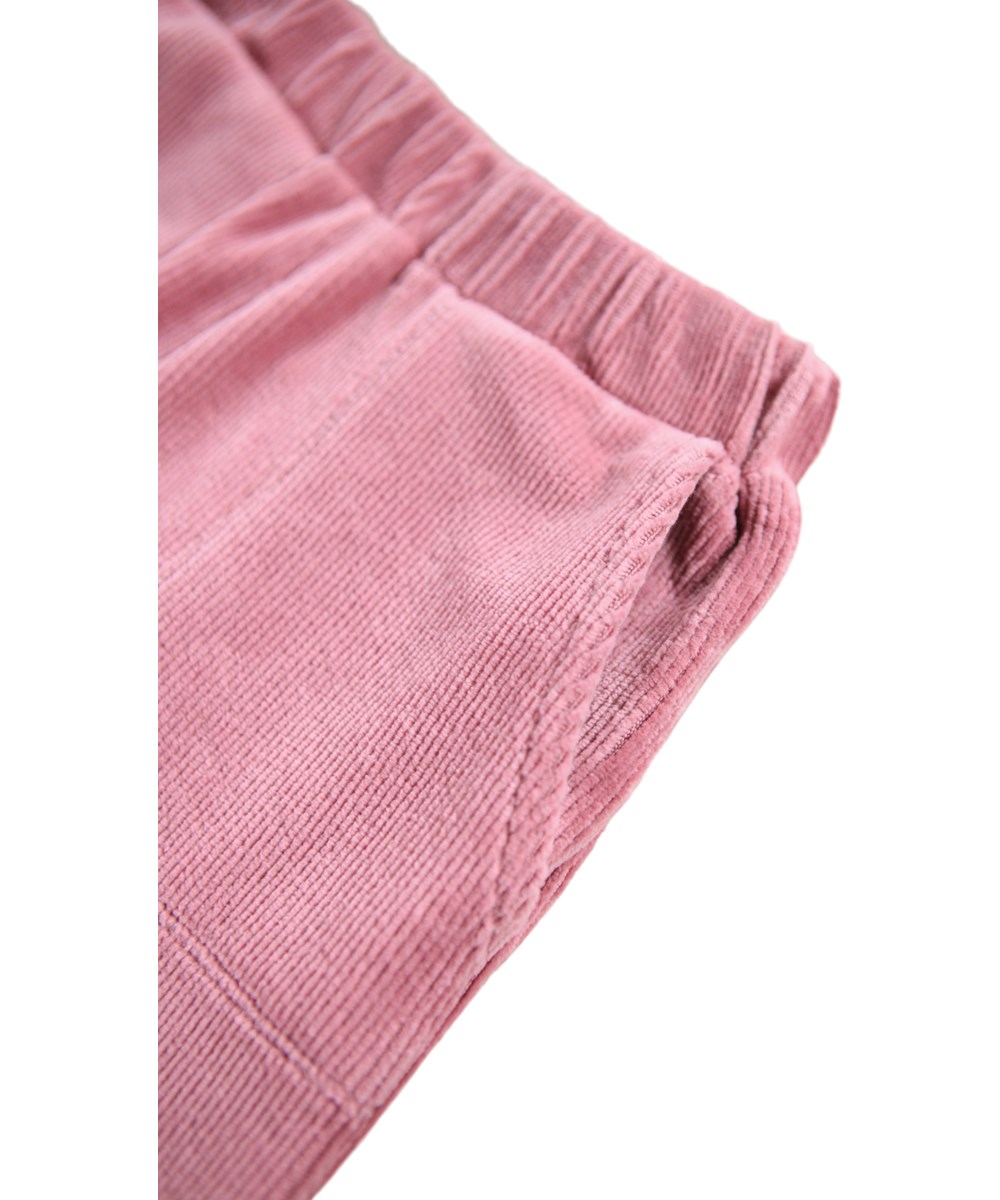 Suri - Fox Glove - Rose pants for the little ones made of soft velvet.