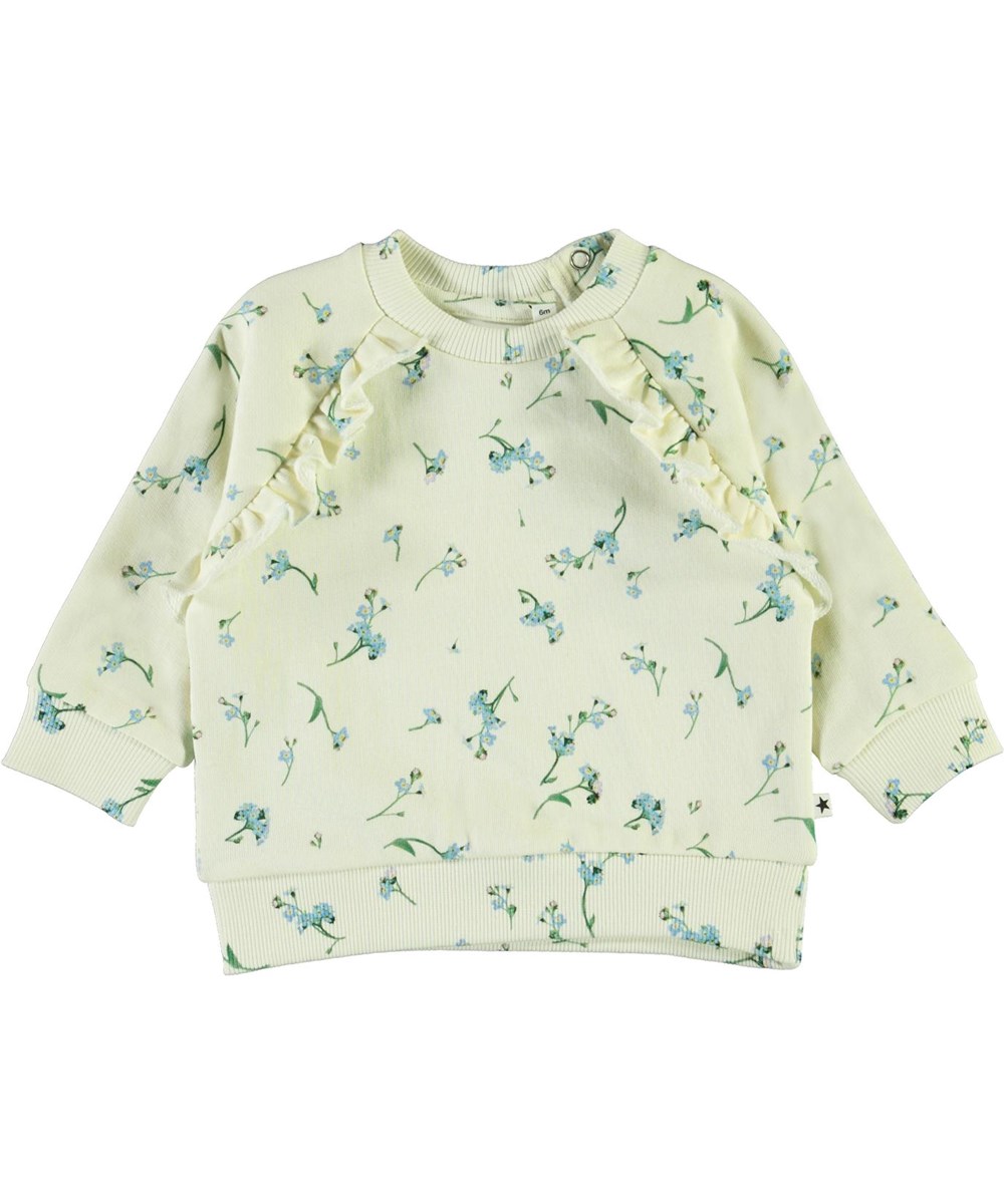 Dayna - Forget Me Not - Baby sweatshirt with blue flowers