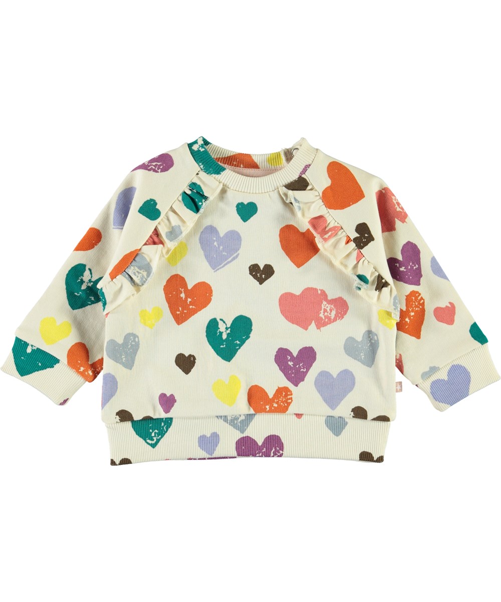 Dayna - Love Forever Isoli - Baby sweatshirt with hearts