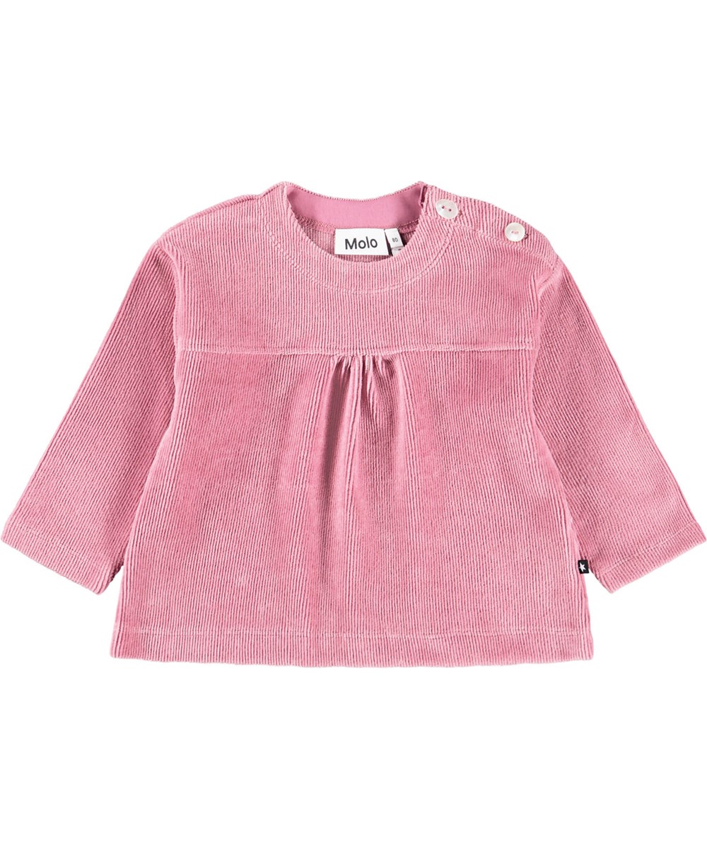Ditte - Fox Glove - Rose top for the little ones made of soft velour.