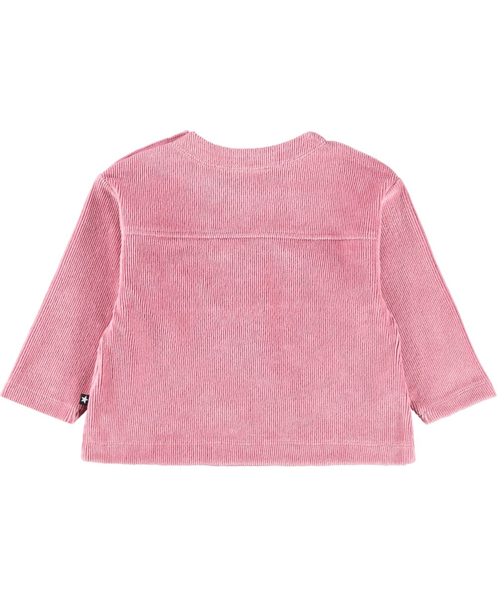 Ditte - Fox Glove - Rose top for the little ones made of soft velour.