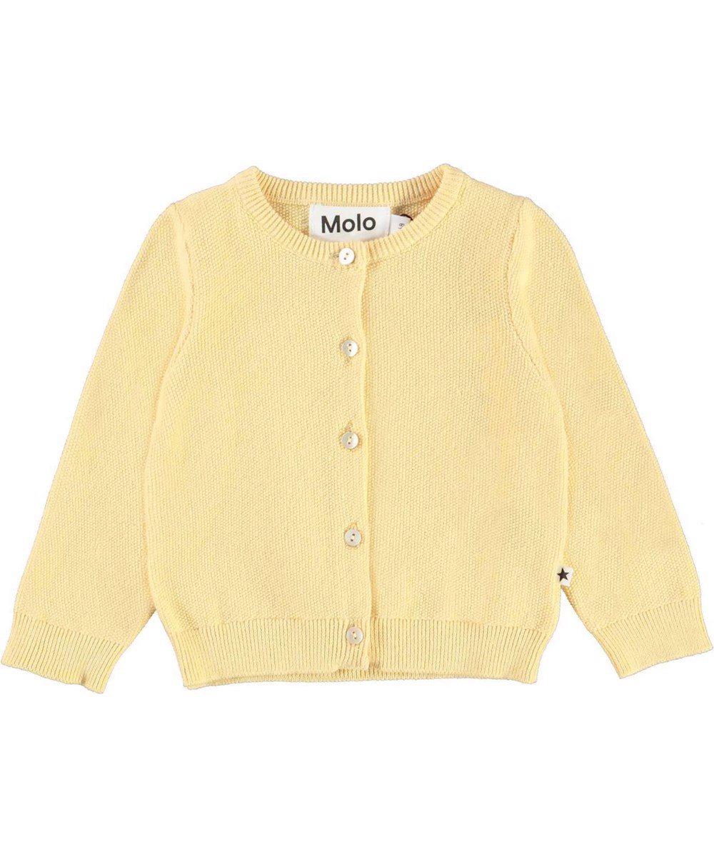 Ginny - Impala - Light yellow cardigan hole pattern