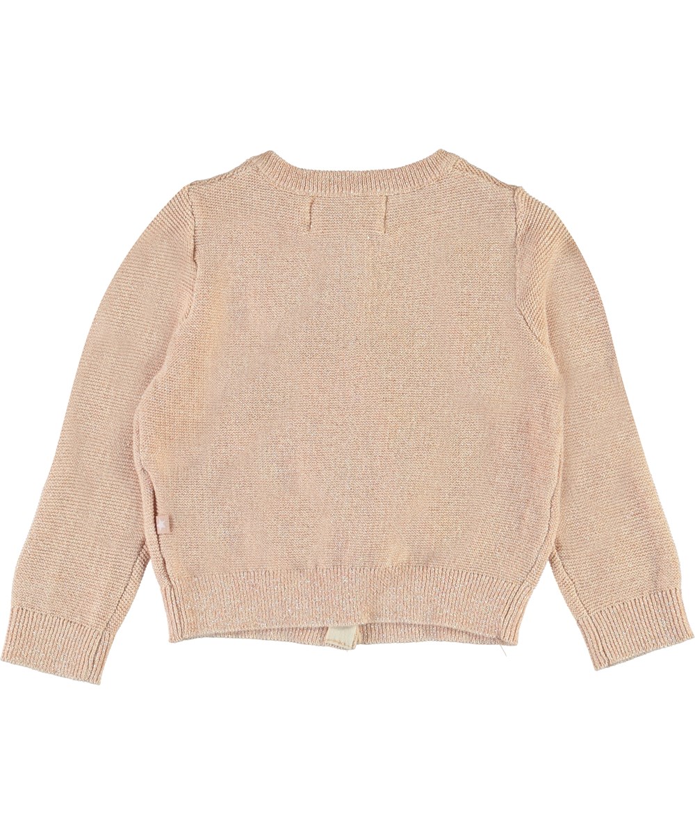Ginny - Powder - Pink baby cardigan