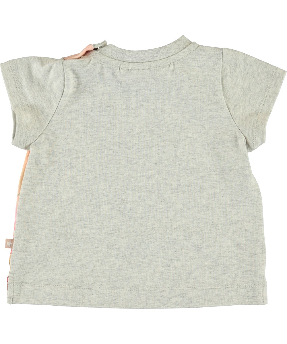 Elly - Cute Kangaroos - Grey baby t-shirt with kangaroos