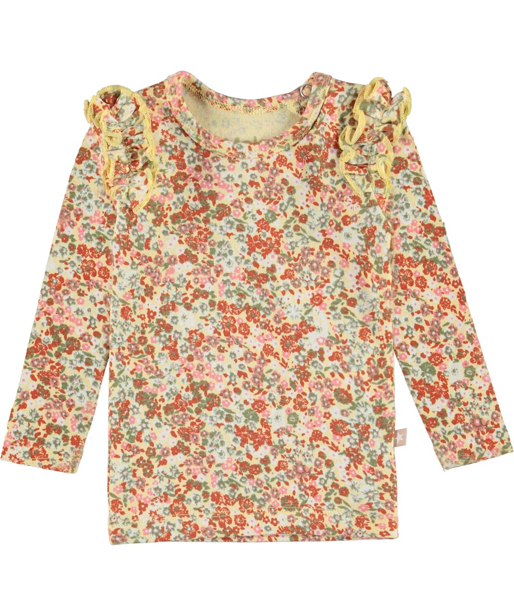 Emma - Meadow Baby - Organic ruffle top flowers 