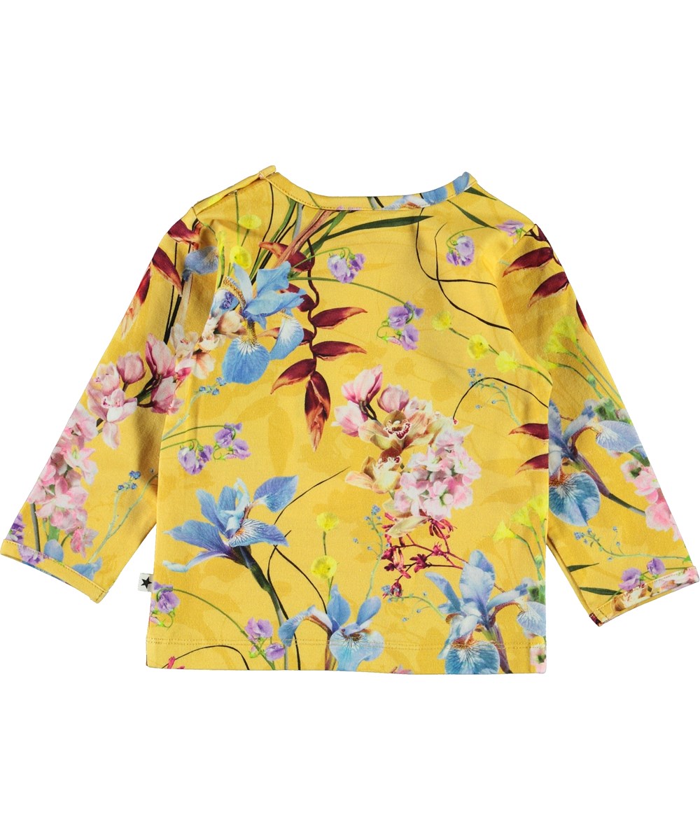 Eva - The Art Of Flowers - Yellow baby top with flowers