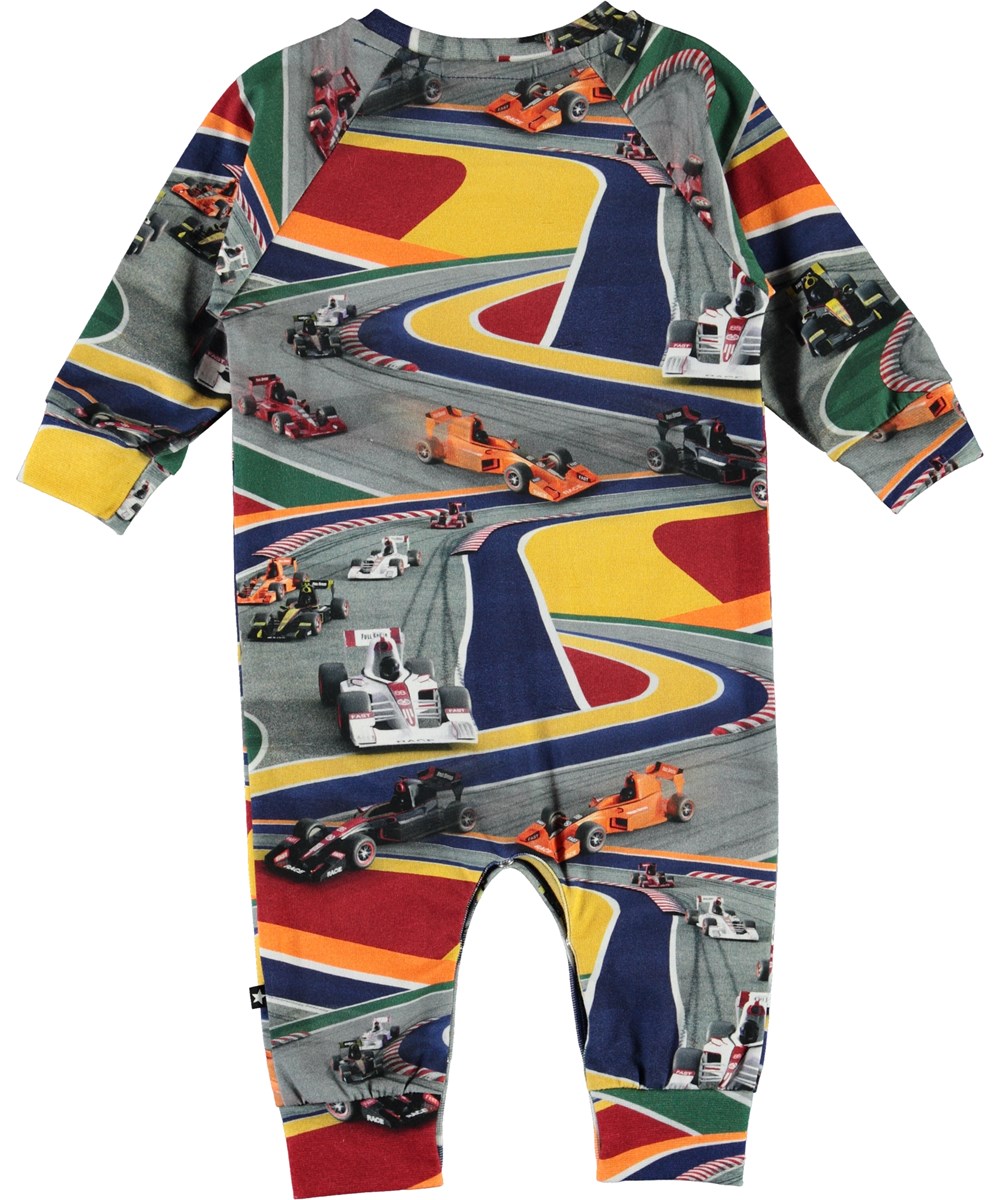 Fairfax - Full Speed - Biologische babypakje met raceauto’s