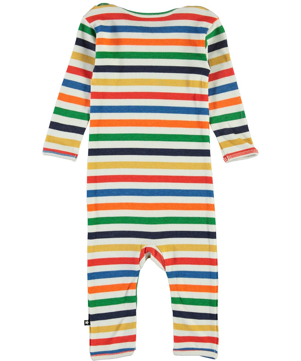 Fenez - Multi Colour - Kleurrijke gestreepte babypak
