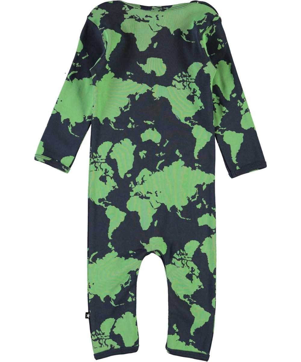 Fenez - Small World - Babypakje met een print van de wereldkaart