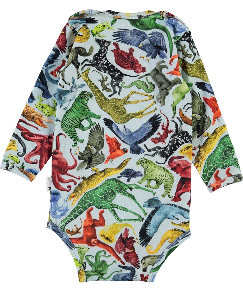 Field - Colourful Animals - Biologische baby romper met dierenprint