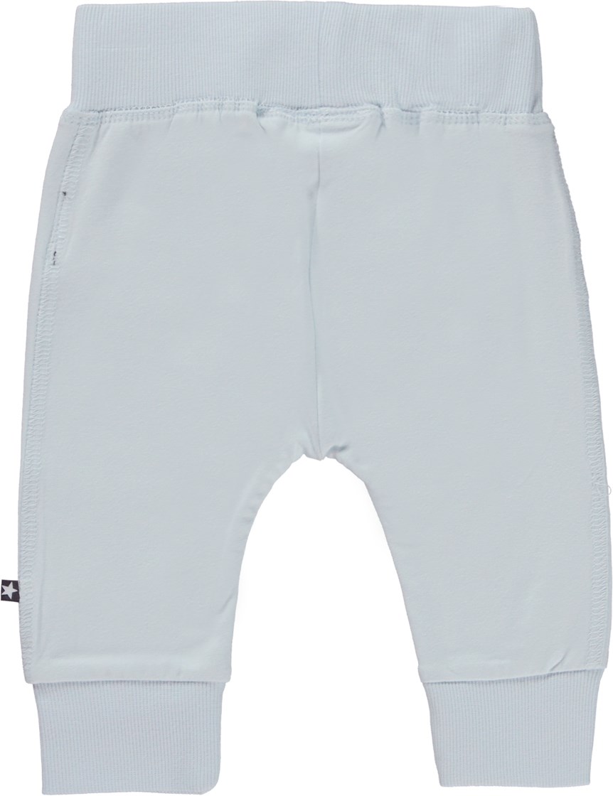 Sammy - Iced Blue - Blauwe biologische babybroek