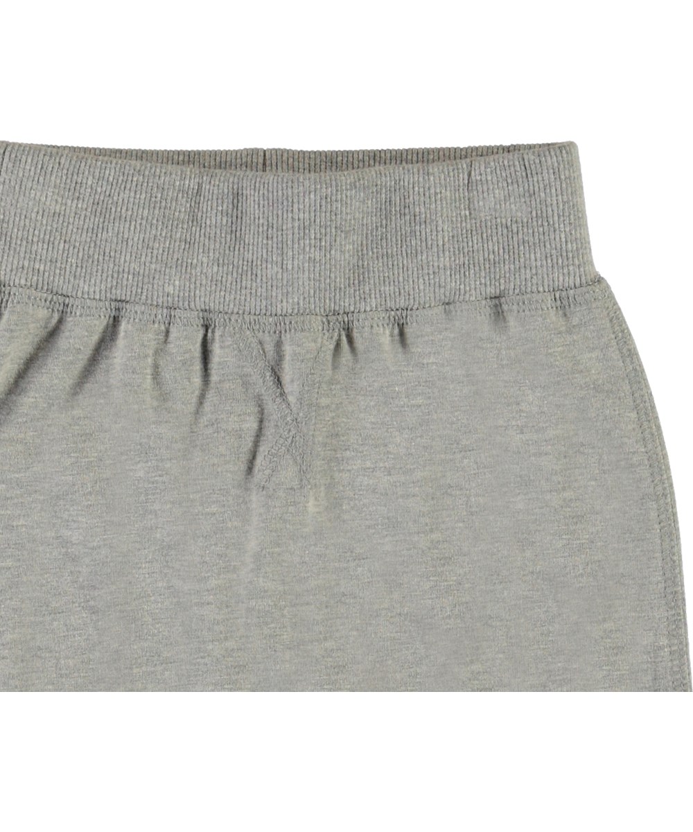 Sammy - Grey Melange - Grijze biologisch babybroek