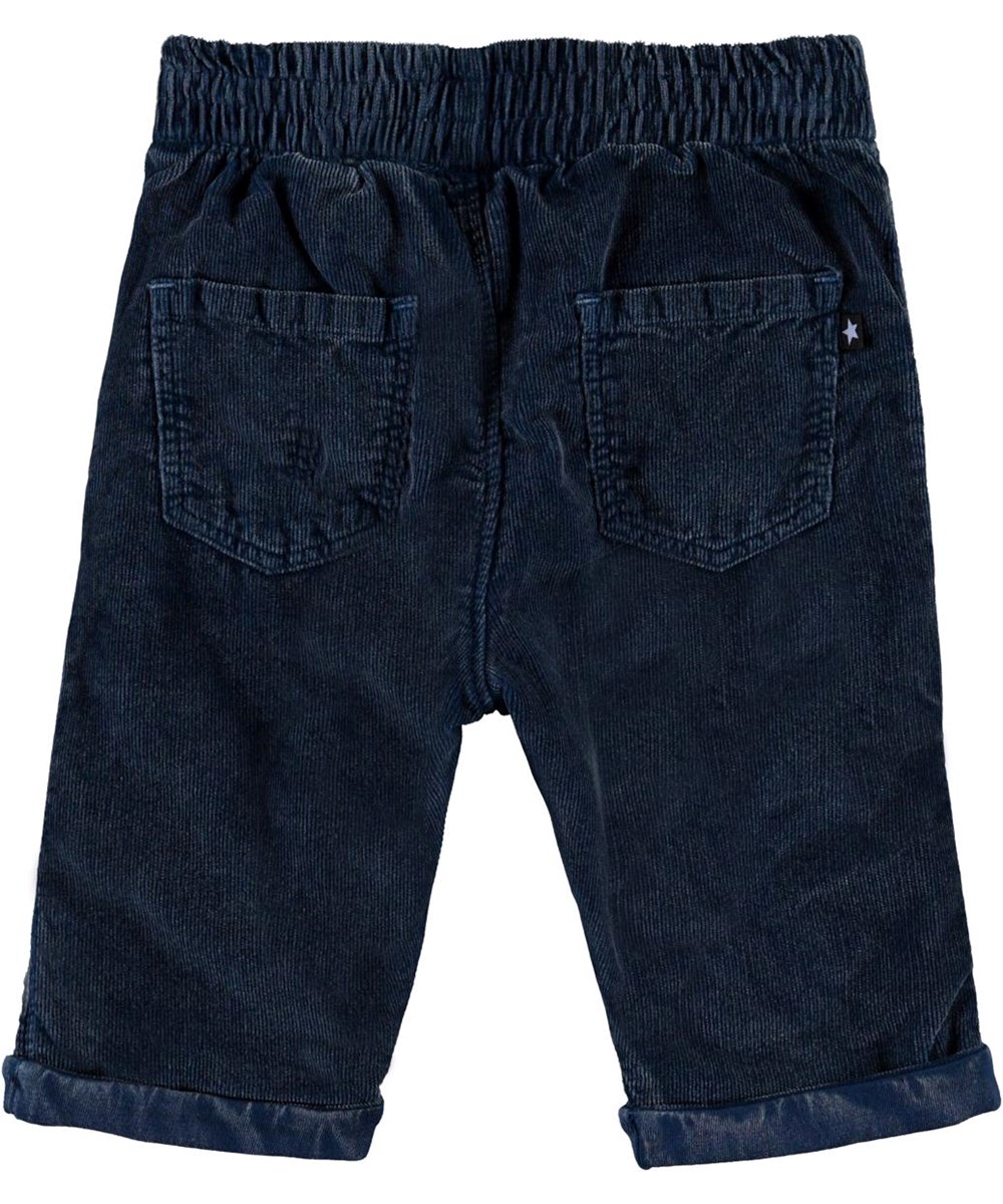 Seve - Sea - Donkerblauwe baby corduroy broek