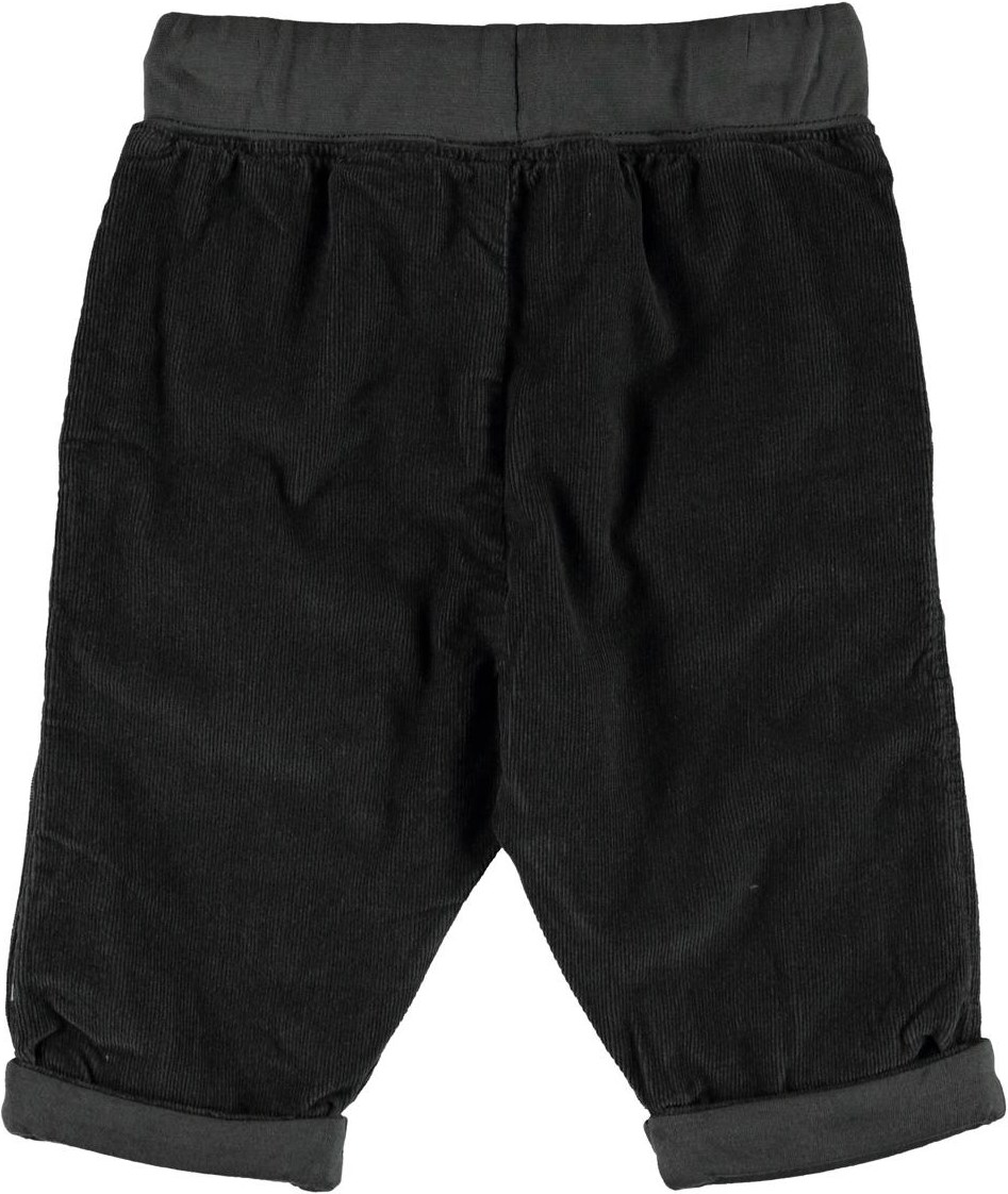 Severu - Night Grey - Grijze corduroy babybroek