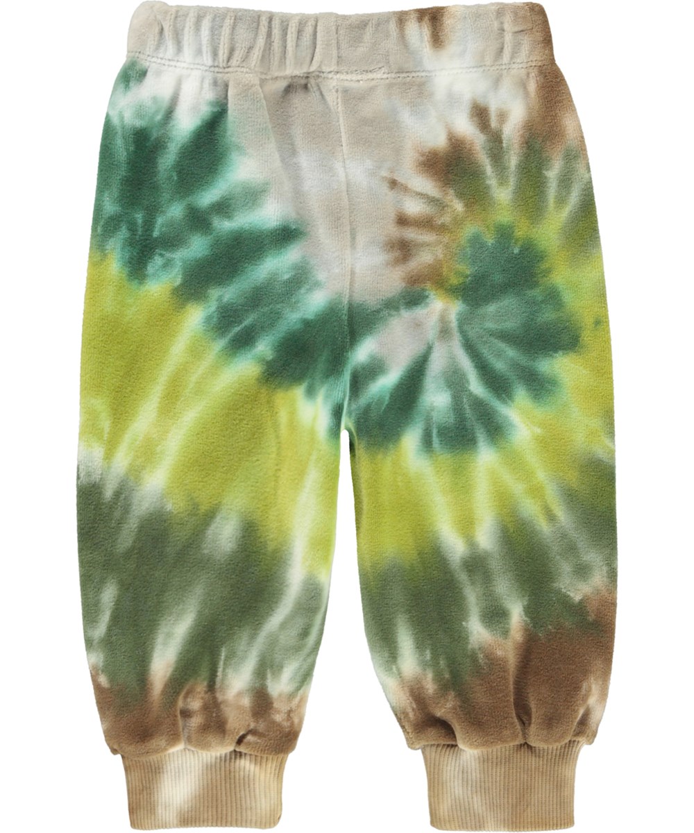 Simeon - Swirl Baby - Biologische fluwelen tie-dye baby joggingbroek