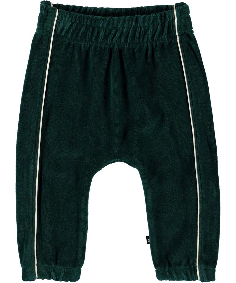 Storm - Night Forest - Groene fluwelen babybroek