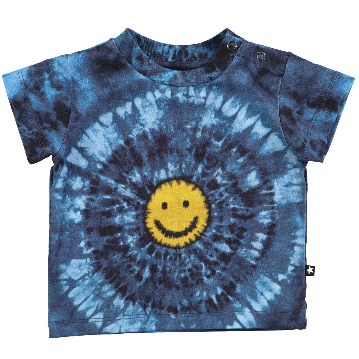 Emilio - Happy! - Tie dye babyshirt met 