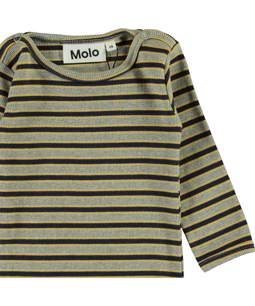 Fair - 3 Colour Stripe - Gestreifter Baby-Body