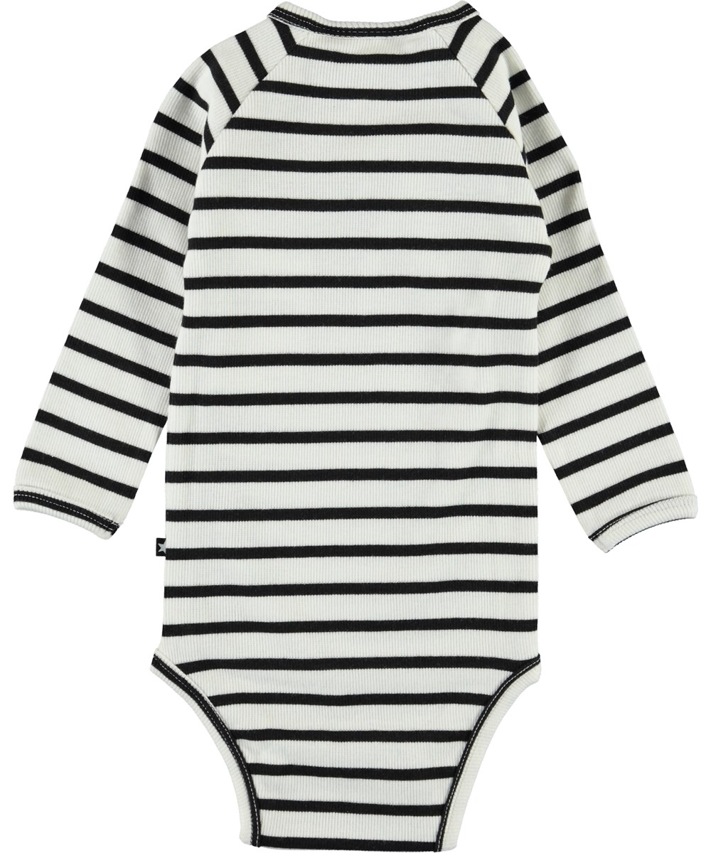 Fan - Black Stripe - Schwarz under weißer Baby Body