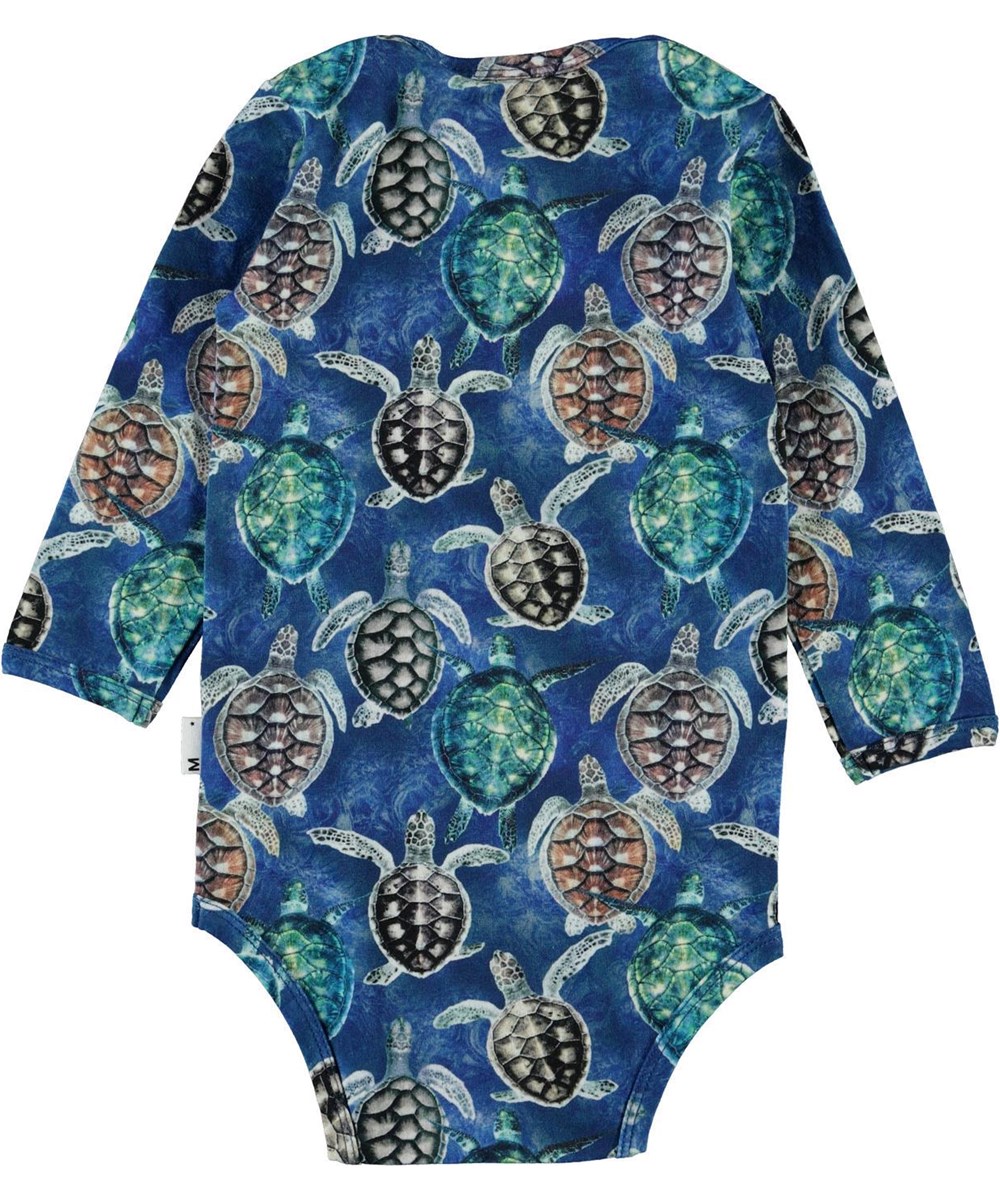 Field - Mini Turtles - Öko Baby-Body mit Schildkröten