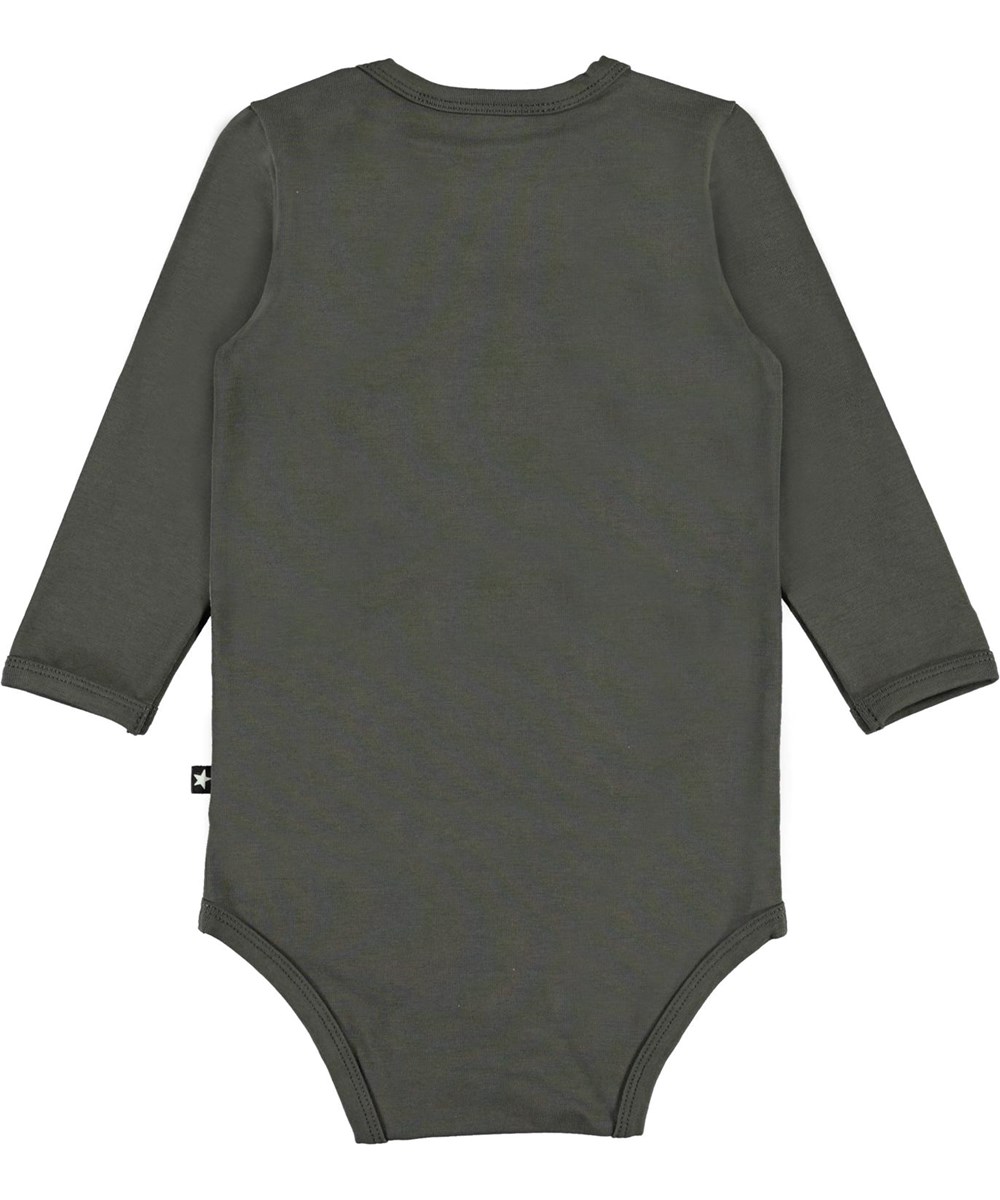 Foss - Baby Squirrel - Öko grüner Babybody mit Eichhörnchen