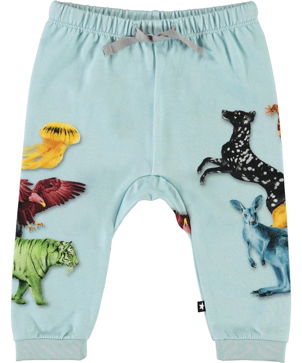 Sabbe - Colour Friends - Öko hellblaue Babyhosen