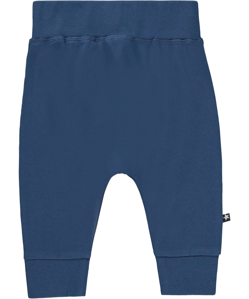 Sammy - Indigo - Blaue Öko-Babyhose