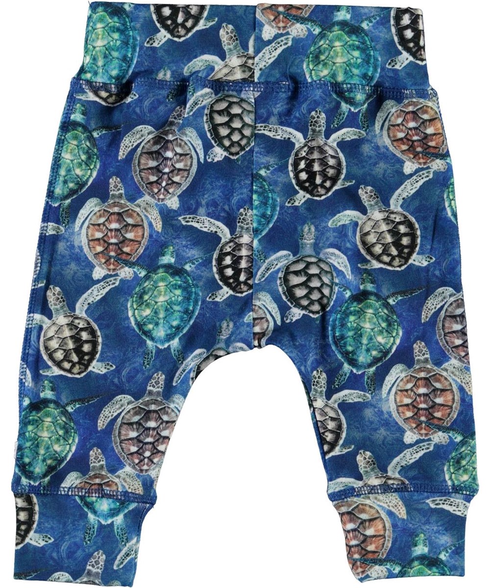 Sammy - Mini Turtles - Öko Baby-Hose mit Schildkröten
