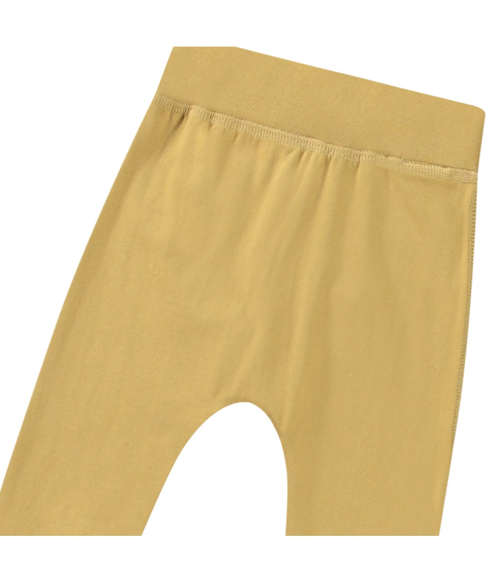 Sammy - Suede - Helle braune Babyhose aus Öko-Baumwolle