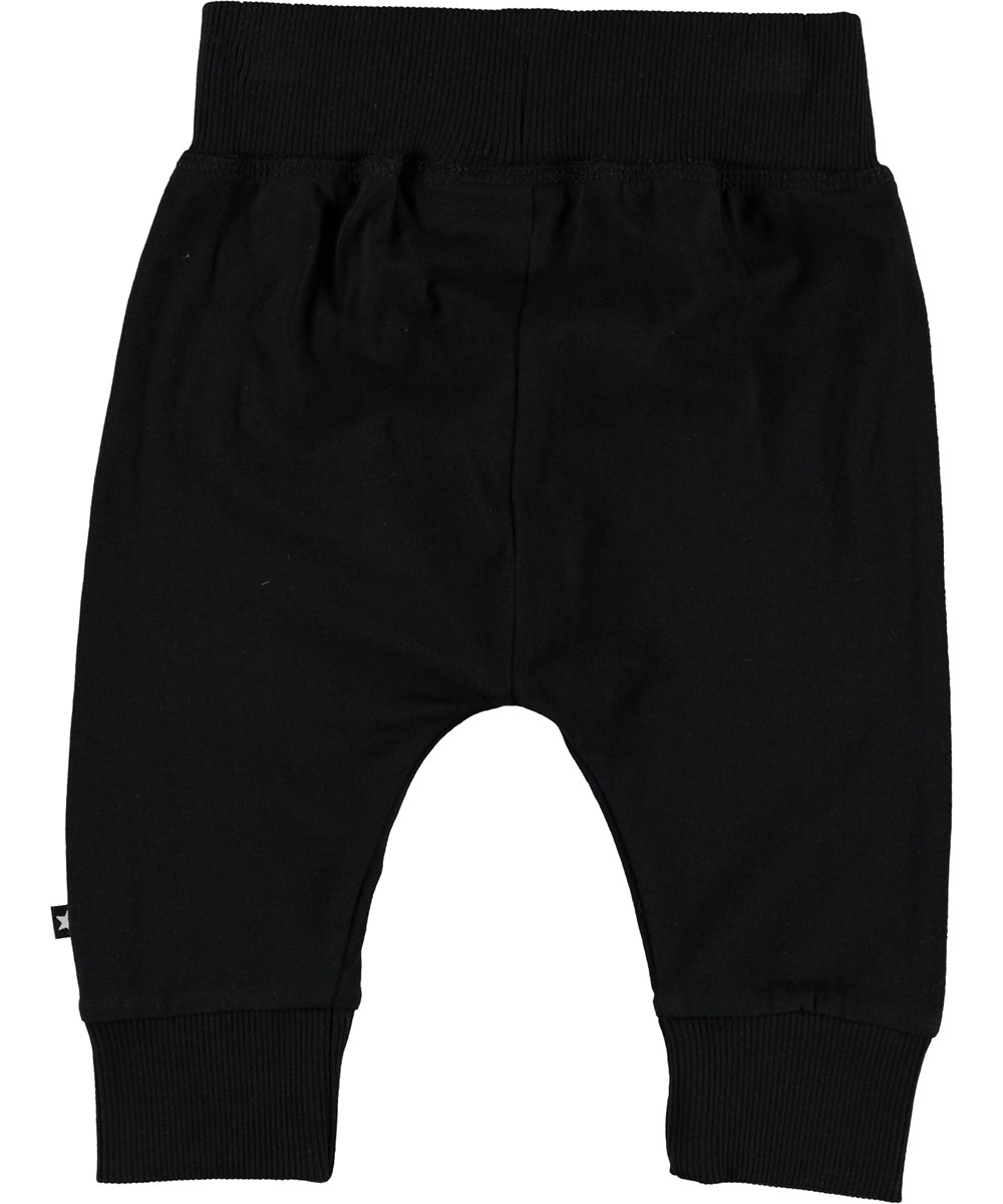 Sammy - Black - Schwarze Öko-Babyhose