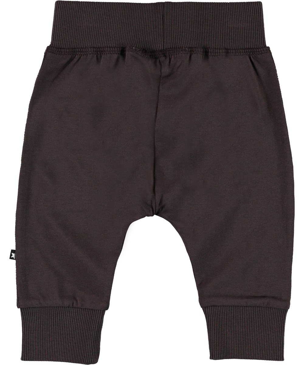 Sammy - Brown Darkness - Dunkelbraune Öko-Babyhose