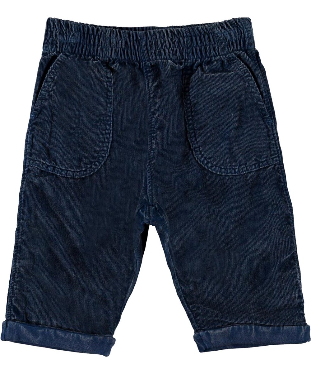 Seve - Sea - Babyhose aus dunkelblauem Samt