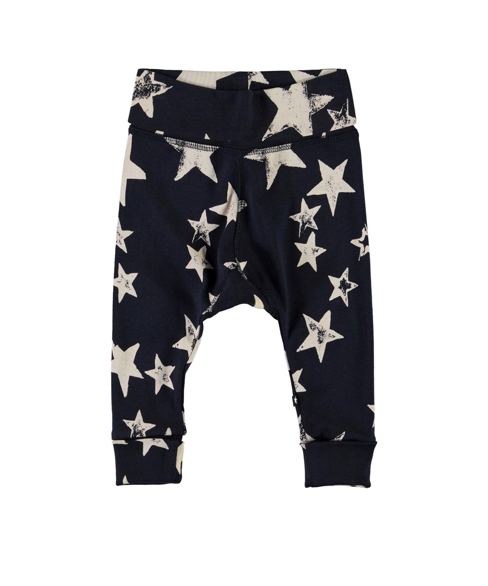 Son - White Navy Star - Blaue Babyhose mit Sternen