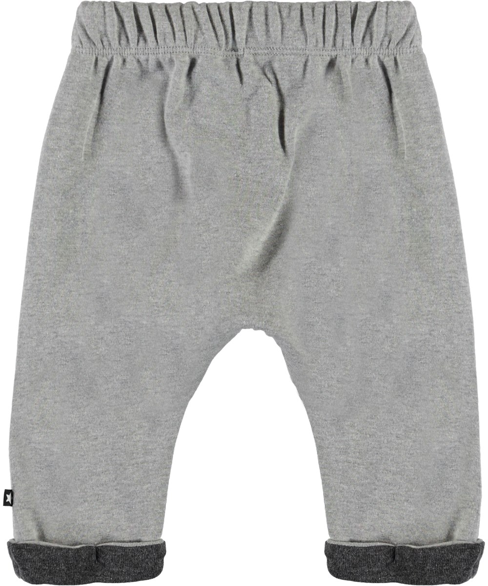 Soyo - Grey Melange - Graue Baby-Jogginghose