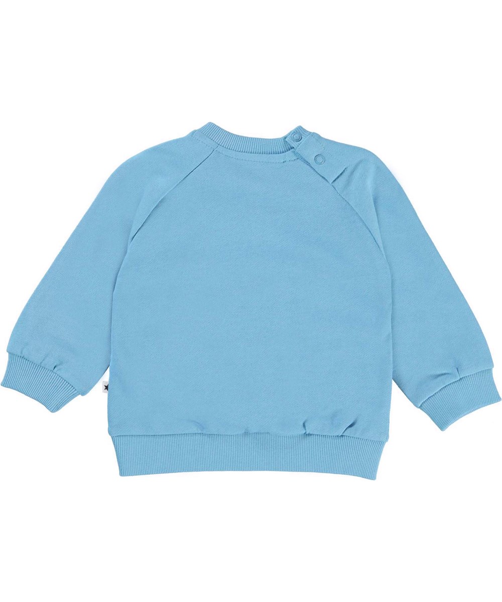 Disc - Heritage Blue - Blaues Öko-Baby-Sweatshirt Earth