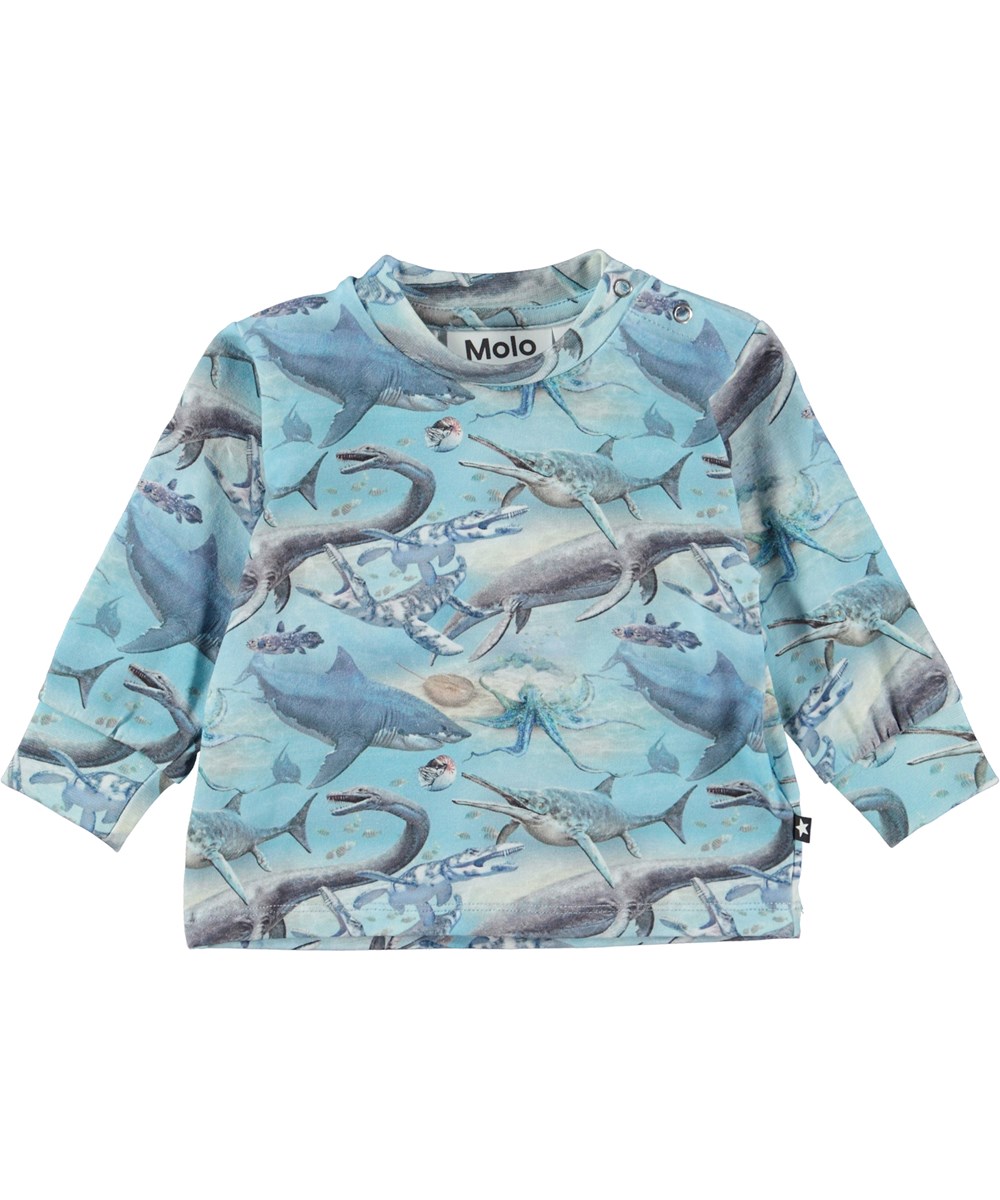 Eloy - Ancient Ocean - Öko-Babyshirt mit Meerestierdruck