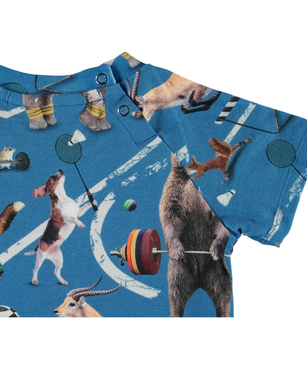 Emmett - Athletic Animals - Öko-Baby-T-Shirt mit Tieren