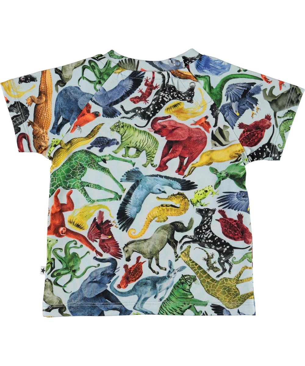 Emmett - Colourful Animals - Öko Baby-T-Shirt mit Tieren