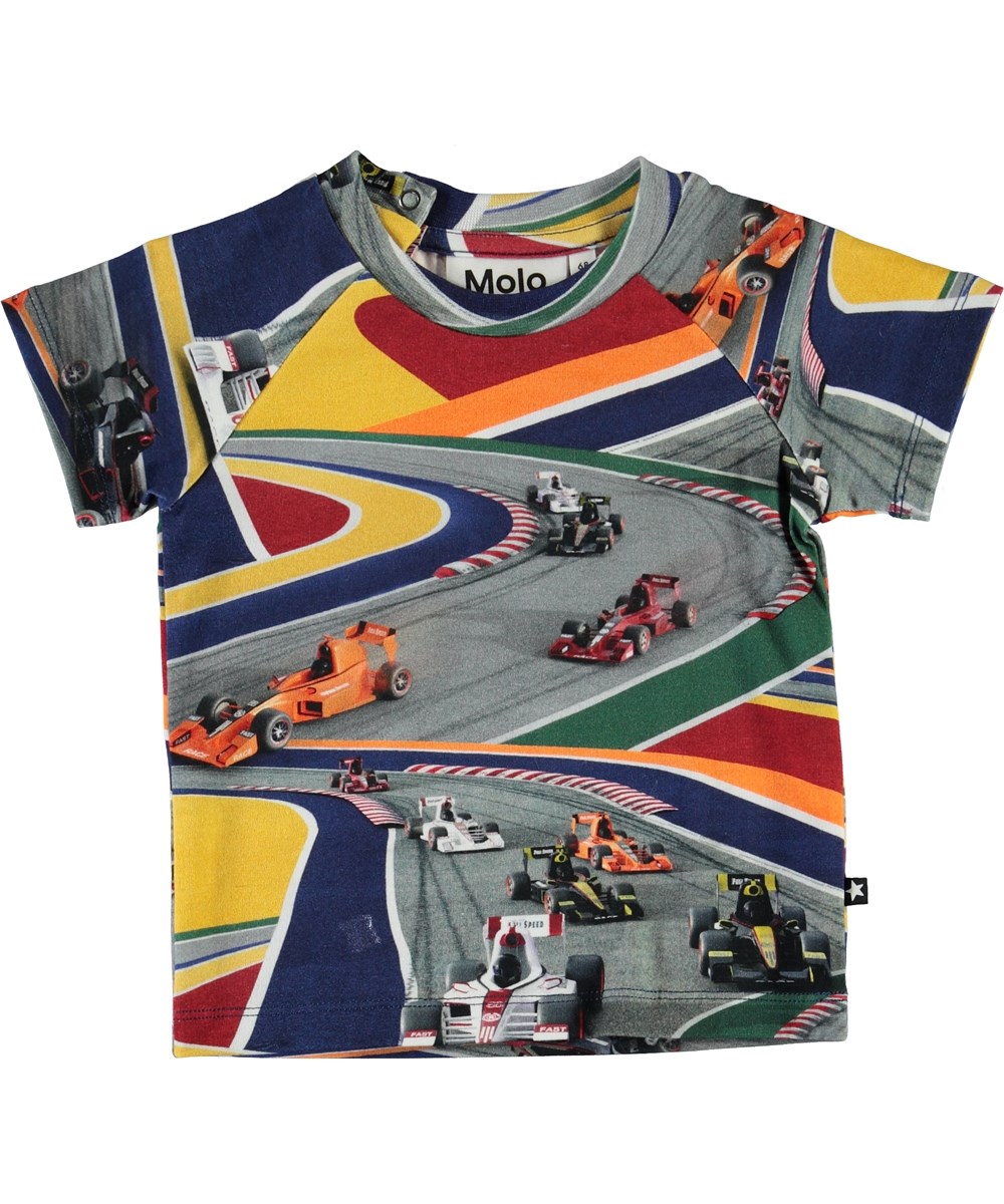 Emmett - Full Speed - Öko-Baby-T-Shirt mit Autos