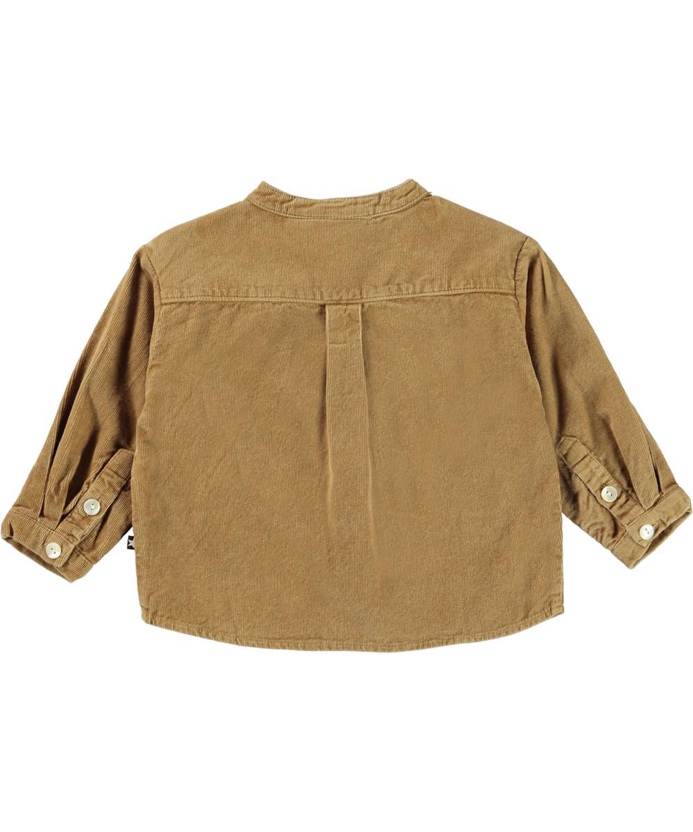 Enoz - Earthy - Öko-Baby-Shirt aus braunem Samt