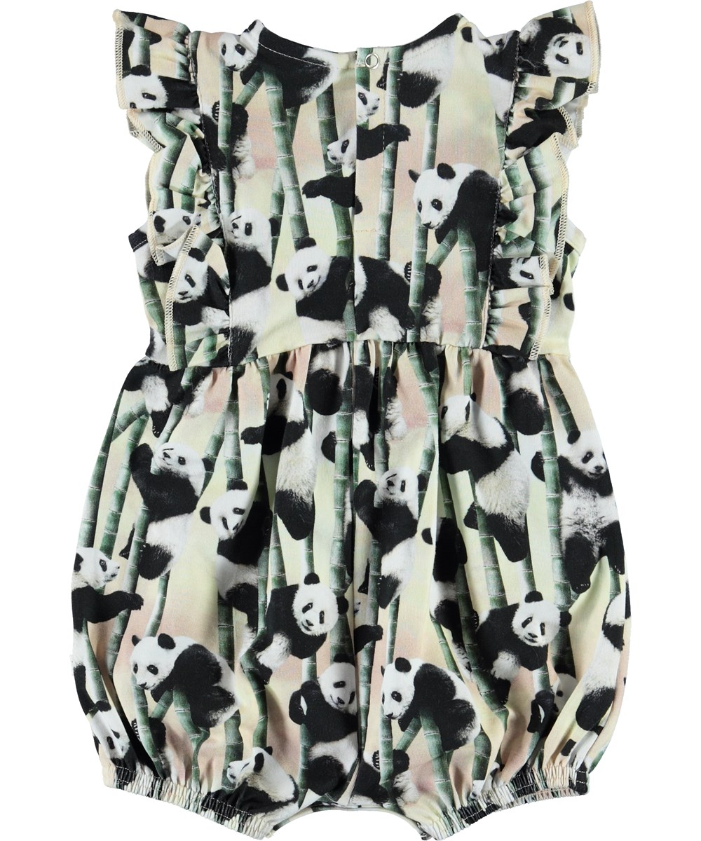 Felicia - Yin Yang - Ökologischer Baby Anzug mit Pandas